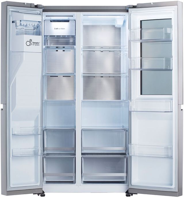 LG 36" 27.1 Cu. Ft. PrintProof™ Stainless Steel Side-by-Side Refrigerator with Craft Ice™-1