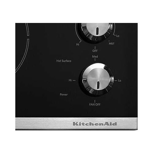 KitchenAid® 30" Stainless Steel Electric Downdraft Cooktop-2