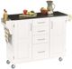 homestyles® Create-a-Cart Black Granite/White Kitchen Cart-0