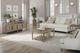 Bernards Citrus Heights Sand Cocktail Table with Caster-1