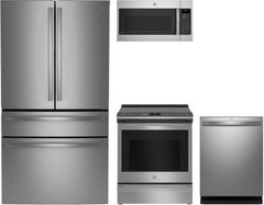 GE Profile™ 4 Piece Stainless Steel Kitchen Package