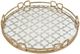A & B Home Valentina Gold Large Decorative Tray-0