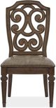 Magnussen Home® Durango Willadeene Brown Dining Side Chair with Upholstered Seat-1