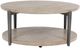 Signature Design by Ashley® Dyonton Light Grayish Brown Top Coffee Table with Gunmetal Base-2