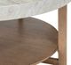 Liberty Furniture Danby Alabaster Cocktail Table with Nutmeg Base-5