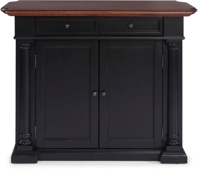 homestyles® Beacon Hill Black/Aged Cherry Kitchen Island