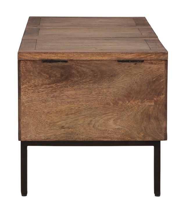 Signature Design by Ashley® Braddick Light Brown/Black Storage Trunk-4