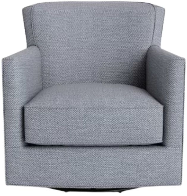 Bassett® Furniture Customizable New American Living Thin Track Arm Swivel Chair-1