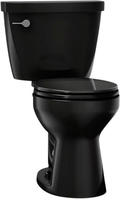 KOHLER® Cimarron® Black 2-Piece Round-Front Toilet, 1.28 Gpf-0