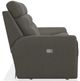La-Z-Boy® Soren Pewter Leather Power Reclining Loveseat with Headrest-2