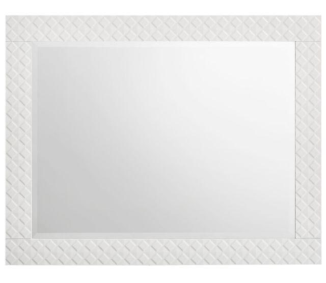 Coaster® Ives White High Gloss Dresser Mirror-1
