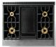 Viking® 7 Series 36" Damascus Gray Pro Style Liquid Propane Gas Range-4