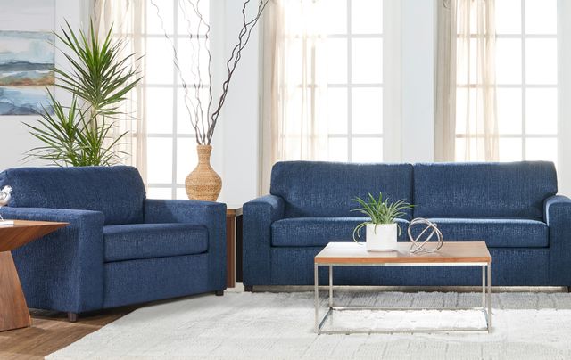 New Classic® Home Furnishings Kylo Blue Cuddle Chair-1