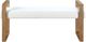Modus Furniture One Bisque/White Pearl Upholstered Dining Bench-2