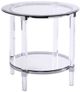 Mazin Furniture Lyrica Clear Glass End Table-0
