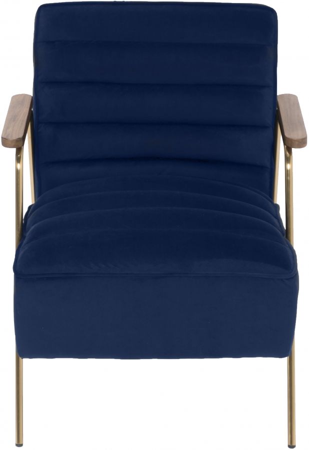 Meridian Furniture Woodford Navy Velvet Accent Chair-1