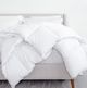 Cariloha White King/California King Down Alternative Duvet Comforter-1