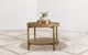Coaster® Arini Sand Wash End Table with Aged Brass Base-4