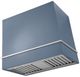 AGA Loge 36" Stone Blue Wall Mounted Range Hood with Polished Brass Trim-0