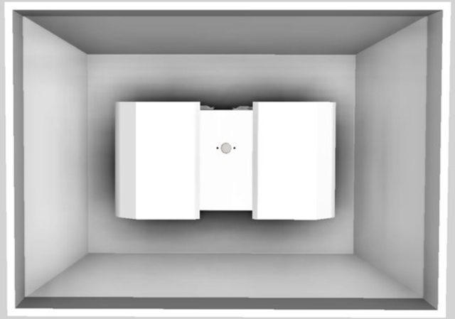 Vent-A-Hood® 42" White Euro-Style Island Range Hood-2