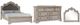 Bernards Coventry Grey 3-Piece Beige Queen Panel Bed Set-0