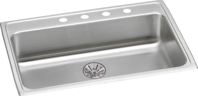 Elkay Lustertone® Classic Lustrous Satin 31" x 22" x 6-1/2" 2-Hole Single Bowl Drop-In ADA Sink with Perfect Drain®-0