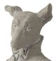 A & B Home Gray Cement Dog Bust Accent-3