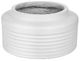A & B Home White 10" Ridged Cement Round Planter-0