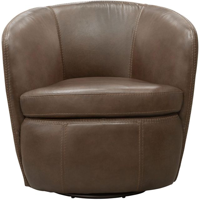 Parker House® Barolo Vintage Brown Swivel Club Chair-2