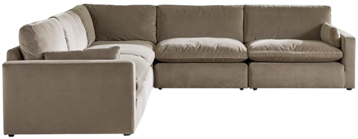 Signature Design by Ashley® Sophie 5-Piece Cocoa L-Shape Sectional