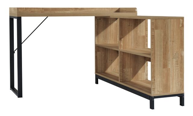 Signature Design by Ashley® Gerdanet Light Brown L-Shape Office Desk-1