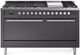 Ilve® Professional Plus II 60" Graphite Matte Pro Style Dual Fuel Range-0