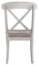 Liberty Furniture Ocean Isle Antique White/Gray Upholstered X-Back Side Chair-4