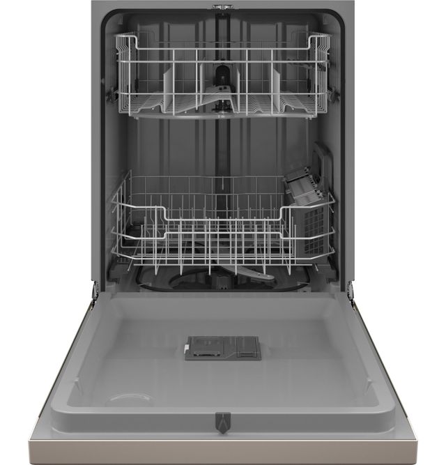 GE® 24" Finger Resistant Slate Built In Dishwasher with Sanitize Cycle and Dry Boost-2