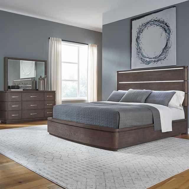 Liberty Furniture Cascade Falls Satin Espresso California King Panel Bed-2