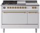 Ilve® Nostalgie II Series 48" White Pro Style Dual Fuel Range-0