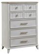 American WoodCrafters Beach Comber Brown/Weathered White Chest-0