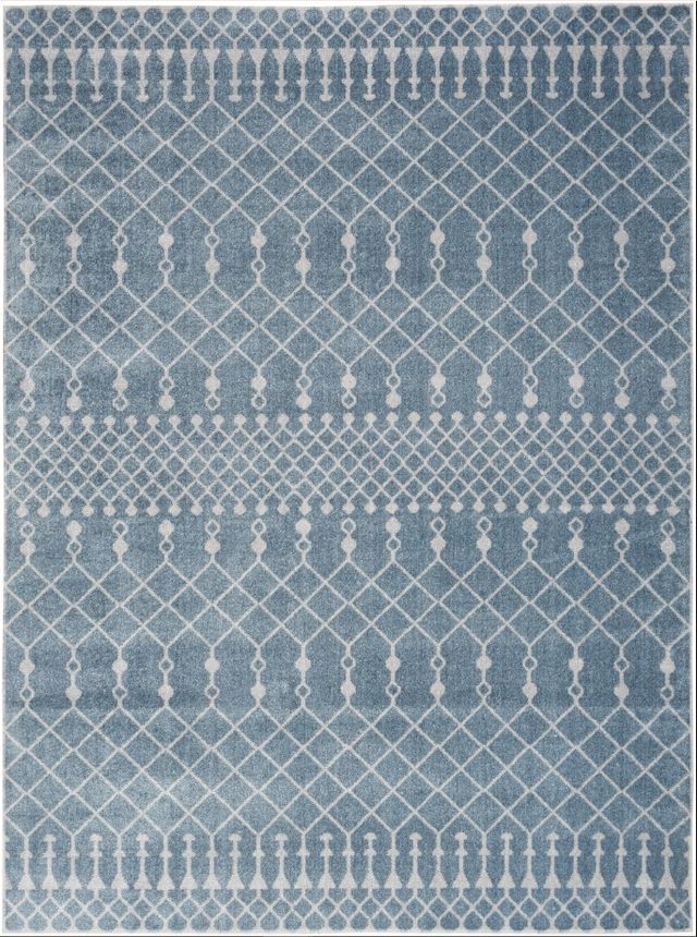 Nourison Home™ Astra Machine Washable 5' x 7' Blue Area Rug-0