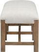 Magnussen Home® Plum Creek Elite Dove/Sierra Brown Bench with Upholstered Seat-2