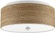 Currey & Company Coulton Natural/White Flush Mount Lighting-1