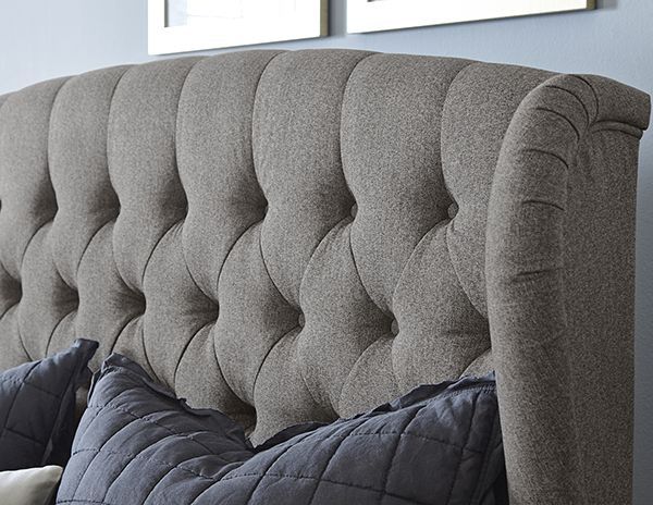 HH2 Home Bromley Gray King Headboard and Footbaord Set-1