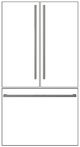 Fulgor Milano 3-Piece Stainless Steel Refrigerator Handle Kit-0