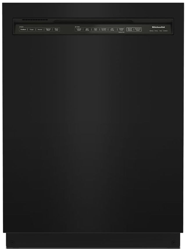 KitchenAid® 24" Black Built In Dishwasher