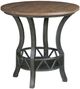 Kincaid Furniture Trails Highlands Pisgah Round Lamp Table with Charred Base-0