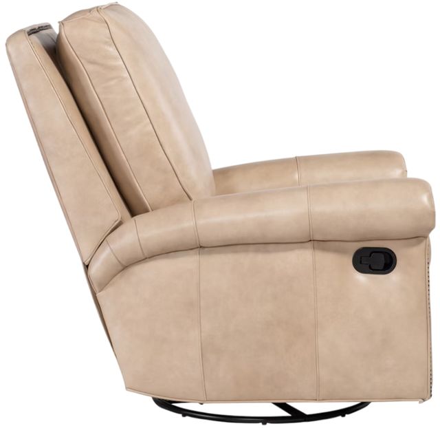 Bradington-Young Customizable Reddish Swivel Glider Manual Recliner-3