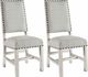 Elements International Condesa 2-Piece White Side Chair-1