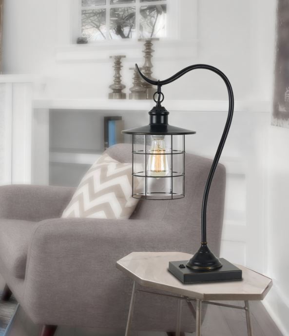 Cal® Lighting & Accessories Silverton Dark Bronze Desk Lamp-2