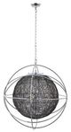 YHD Chrome 3-Light Orb Chandelier-0
