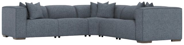 Bernhardt Bliss Bernhardt Living 5-Piece Blue L-Shape Power Reclining Sectional-3