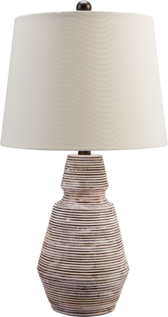 Signature Design by Ashley® Jairburns Brick Red/White Table Lamp-0